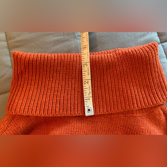 Talbots NWT burnt orange 3/4 sleeve turtleneck sweater size P (smalll?) petite - Picture 15 of 15